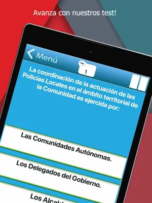 Test Oposiciones Policía Nacio android App screenshot 1